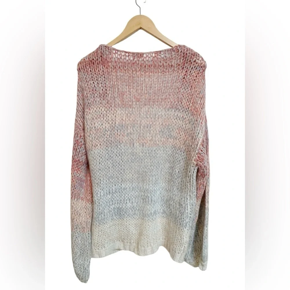 Sundance Ombre Wool Blend Knit Chunky Boho Hippie Open Front Cardigan Size M/L - Picture 4 of 7
